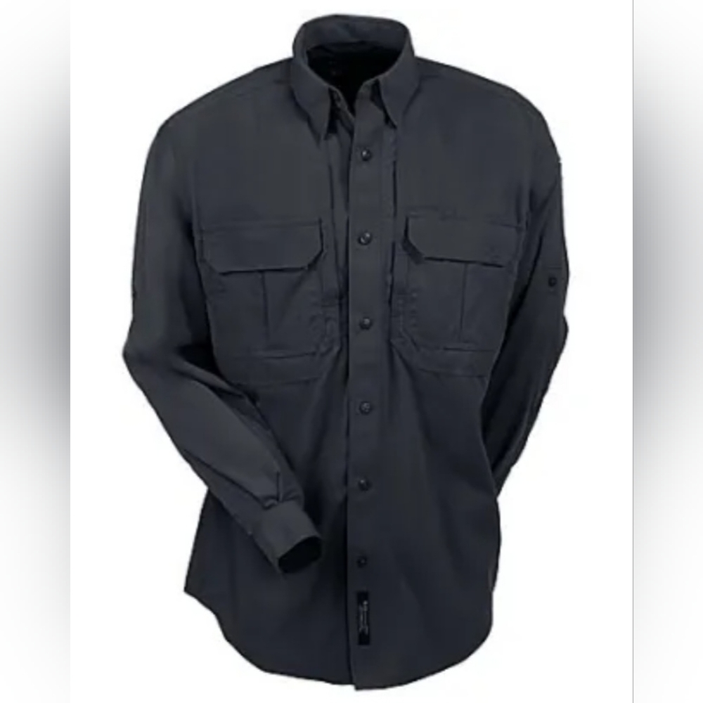 5.11 Tactical Shirts: Black Ripstop Long Sleeve Shirt 72158-019